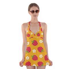 Strawberry Halter Dress Swimsuit  by Dutashop