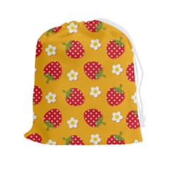 Strawberry Drawstring Pouch (2xl) by Dutashop