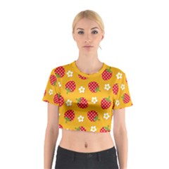 Strawberry Cotton Crop Top by Dutashop