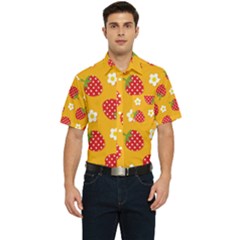 Strawberry Men s Short Sleeve Pocket Shirt  by Dutashop