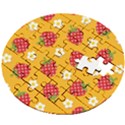 Strawberry Wooden Puzzle Round View2