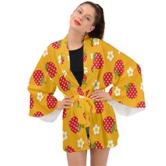 Strawberry Long Sleeve Kimono by Dutashop