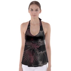 Universal Balance Moon Abstract Star Sun Universe Tie Back Tankini Top by Modalart