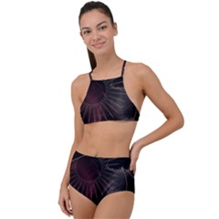 Universal Balance Moon Abstract Star Sun Universe Halter Tankini Set by Modalart