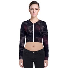 Universal Balance Moon Abstract Star Sun Universe Long Sleeve Zip Up Bomber Jacket by Modalart