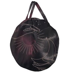 Universal Balance Moon Abstract Star Sun Universe Giant Round Zipper Tote by Modalart