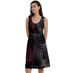 Universal Balance Moon Abstract Star Sun Universe Classic Skater Dress by Modalart