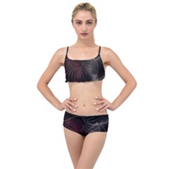 Universal Balance Moon Abstract Star Sun Universe Layered Top Bikini Set by Modalart