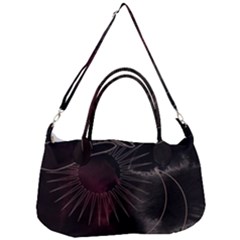 Universal Balance Moon Abstract Star Sun Universe Removable Strap Handbag by Modalart