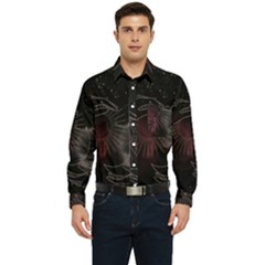 Universal Balance Moon Abstract Star Sun Universe Men s Long Sleeve Pocket Shirt  by Modalart