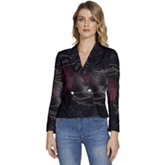 Universal Balance Moon Abstract Star Sun Universe Women s Long Sleeve Revers Collar Cropped Jacket by Modalart