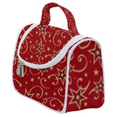 Christmas Texture Pattern Red Craciun Satchel Handbag by Sarkoni