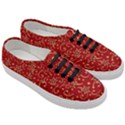 Christmas Texture Pattern Red Craciun Women s Classic Low Top Sneakers View3