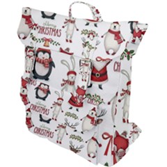 Christmas Characters Pattern Buckle Up Backpack by Sarkoni