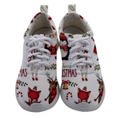 Christmas Characters Pattern Women Athletic Shoes by Sarkoni