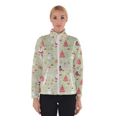 Christmas Pattern Christmas Tree Santa Women s Bomber Jacket by Sarkoni