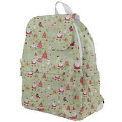 Christmas Pattern Christmas Tree Santa Top Flap Backpack by Sarkoni