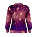 Fireworks On A Purple With Fireworks New Year Christmas Pattern Women s Sweatshirt View2