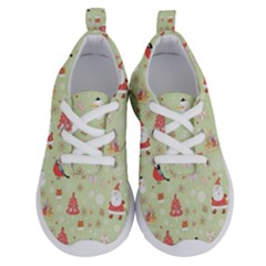 Christmas Pattern Christmas Tree Santa Running Shoes by Sarkoni