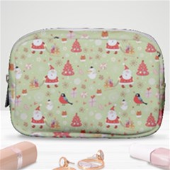 Christmas Pattern Christmas Tree Santa Make Up Pouch (small) by Sarkoni