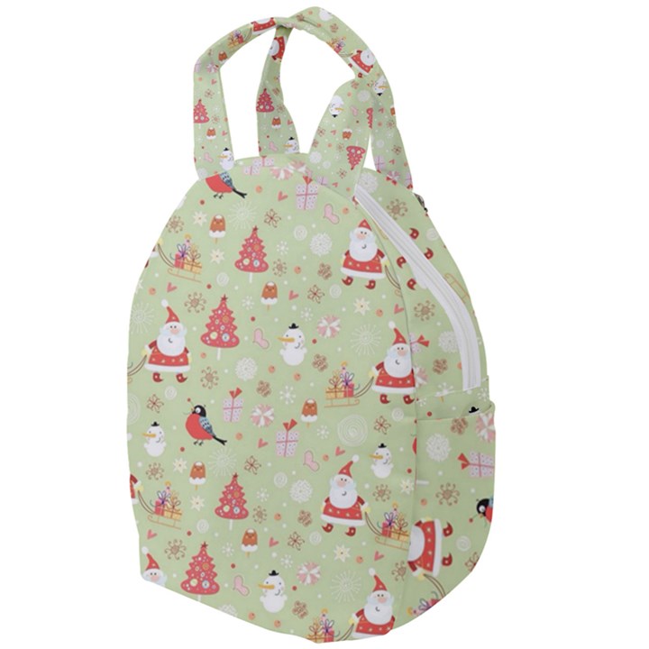 Christmas Pattern Christmas Tree Santa Travel Backpack