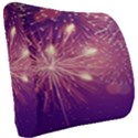 Fireworks On A Purple With Fireworks New Year Christmas Pattern Seat Cushion View2