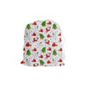 Christmas Santa Pattern Tree Drawstring Pouch (Medium) View1