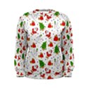 Christmas Santa Pattern Tree Women s Sweatshirt View1