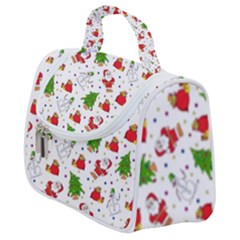 Christmas Santa Pattern Tree Satchel Handbag by Sarkoni