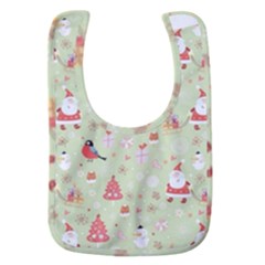 Christmas Pattern Christmas Tree Santa Baby Bib by Sarkoni