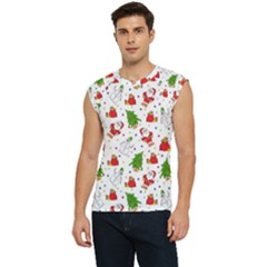 Christmas Santa Pattern Tree Men s Raglan Cap Sleeve T-shirt by Sarkoni