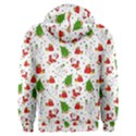 Christmas Santa Pattern Tree Men s Overhead Hoodie View2