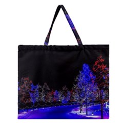 To Meet Christmas Zipper Large Tote Bag by Sarkoni