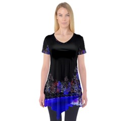 To Meet Christmas Short Sleeve Tunic  by Sarkoni