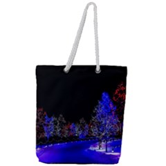 To Meet Christmas Full Print Rope Handle Tote (large) by Sarkoni