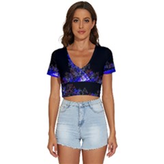 To Meet Christmas V-neck Crop Top by Sarkoni