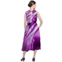 Purple Abstract Merry Christmas Xmas Pattern Round Neck Boho Dress View2