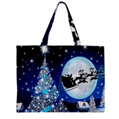 Merry Christmas Zipper Mini Tote Bag by Sarkoni