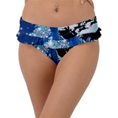 Merry Christmas Frill Bikini Bottoms