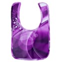 Purple Abstract Merry Christmas Xmas Pattern Baby Bib View1