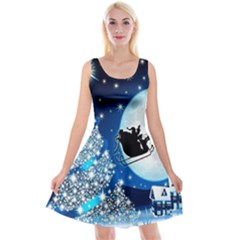 Merry Christmas Reversible Velvet Sleeveless Dress by Sarkoni