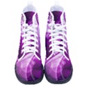 Purple Abstract Merry Christmas Xmas Pattern Women s High-Top Canvas Sneakers View1