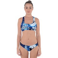 Merry Christmas Cross Back Hipster Bikini Set by Sarkoni