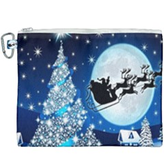 Merry Christmas Canvas Cosmetic Bag (xxxl) by Sarkoni