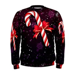 Christmas Lollipop Bowknot Celebrations Men s Sweatshirt by Sarkoni