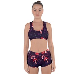 Christmas Lollipop Bowknot Celebrations Racerback Boyleg Bikini Set by Sarkoni