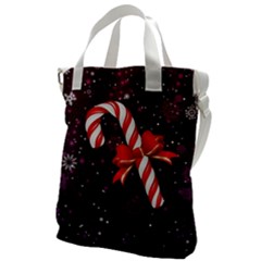 Christmas Lollipop Bowknot Celebrations Canvas Messenger Bag by Sarkoni