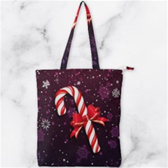 Christmas Lollipop Bowknot Celebrations Double Zip Up Tote Bag by Sarkoni