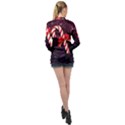 Christmas Lollipop Bowknot Celebrations Long Sleeve Satin Shirt View2