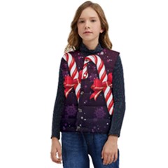 Christmas Lollipop Bowknot Celebrations Kid s Button Up Puffer Vest	 by Sarkoni